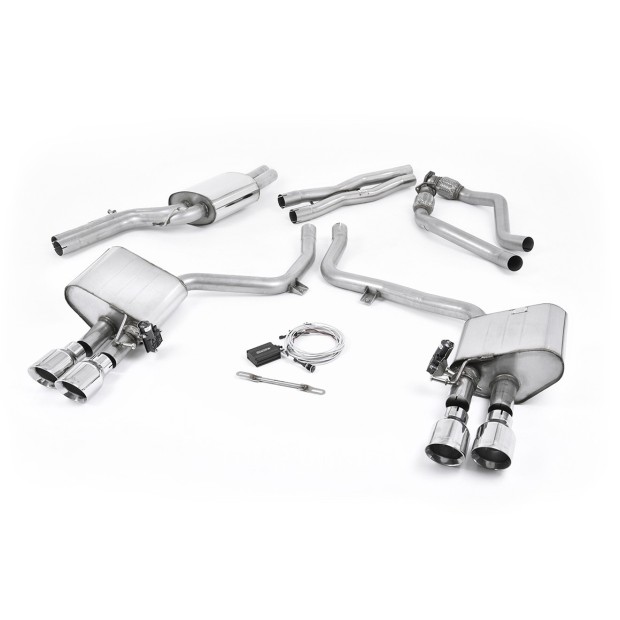 Milltek cat-back 60.30 mm — Četvorostruki 100mm GT100 — SSXAU407