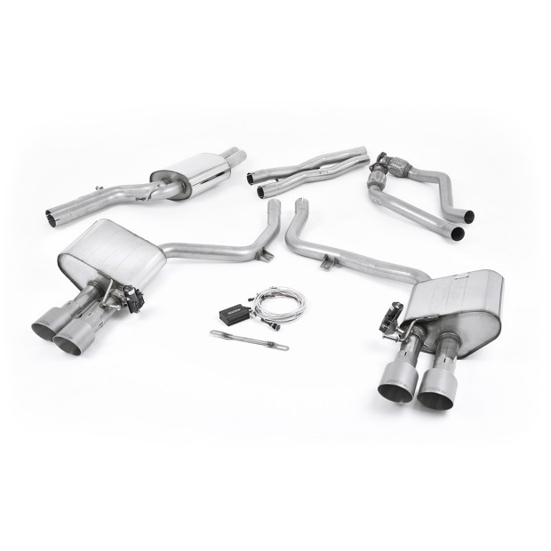Milltek cat-back 60.30 mm — Četvorostruki 100mm GT100 — SSXAU408