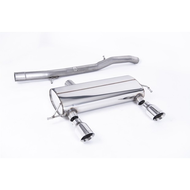 Milltek cat-back 76.20 mm — Bez rezonatora — Dupli GT100 — SSXAU429