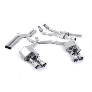 Milltek cat-back 70.00 mm — Bez rezonatora — Četvorostruki 100mm GT100 — SSXAU443