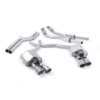 Milltek cat-back 70.00 mm — Bez rezonatora — Četvorostruki 100mm GT100 — SSXAU445