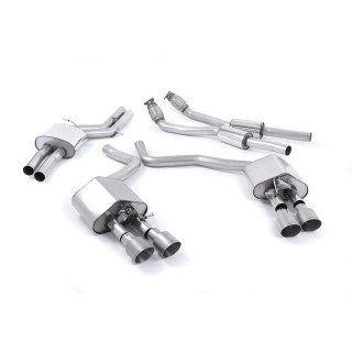 Milltek cat-back 70.00 mm — Sa rezonatorom — Četvorostruki 100mm GT100 — SSXAU446