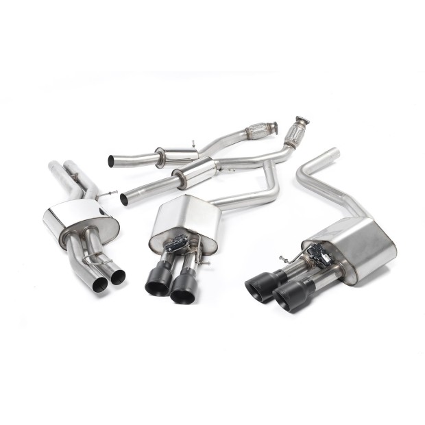 Milltek cat-back 70.00 mm — Sa rezonatorom — Četvorostruki 100mm GT100 — SSXAU464