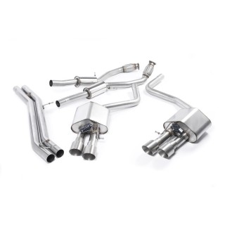 Milltek cat-back 70.00 mm — Sa rezonatorom — Četvorostruki 100mm GT100 — SSXAU466