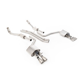 Milltek cat-back 70.00 mm — Bez rezonatora — Četvorostruki 100mm GT100 — SSXAU467