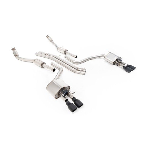 Milltek cat-back 70.00 mm — Bez rezonatora — Četvorostruki 100mm GT100 — SSXAU469