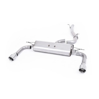 Milltek cat-back 76.20 mm — Bez rezonatora — Dupli GT100 — SSXAU482