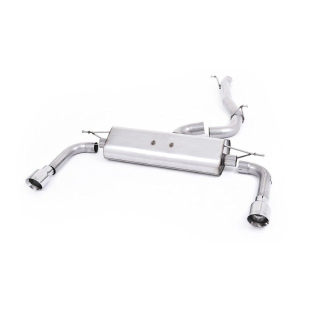 Milltek cat-back 76.20 mm — Bez rezonatora — Dupli GT100 — SSXAU482