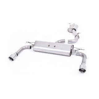 Milltek cat-back 76.20 mm — Sa rezonatorom — Dupli GT100 — SSXAU485