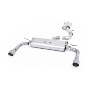 Milltek cat-back 76.20 mm — Sa rezonatorom — Dupli 100mm GT100 — SSXAU486