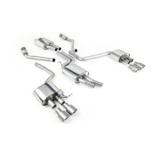 Milltek cat-back 60.30 mm — Četvorostruki 100mm GT100 — SSXAU507