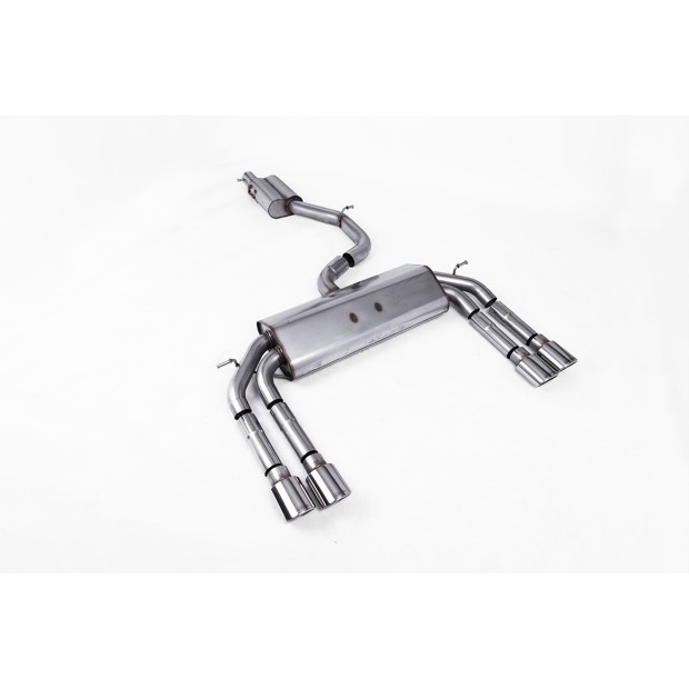 Milltek cat-back 76.20 mm — Sa rezonatorom — SSXAU545