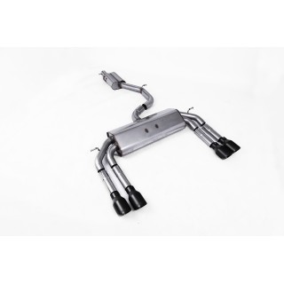 Milltek cat-back 76.20 mm — Sa rezonatorom — Četvorostruki 100mm GT100 — SSXAU546