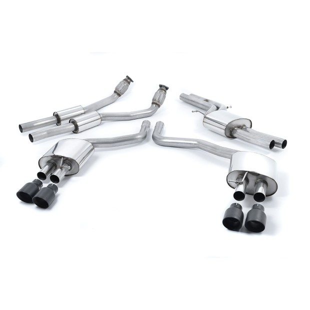 Milltek cat-back 70.00 mm — Sa rezonatorom — Četvorostruki 100mm GT100 — SSXAU560