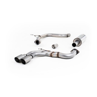 Milltek cat-back 70.00 mm — Sa rezonatorom — Dupli 80mm GT80 — SSXAU568