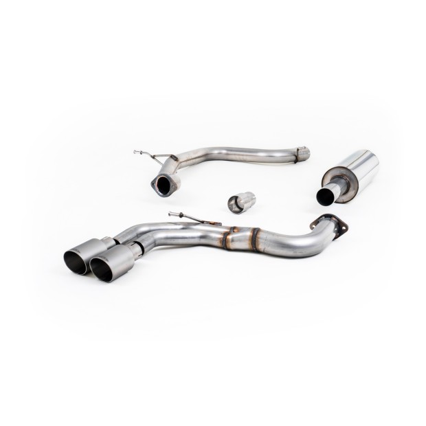 Milltek cat-back 70.00 mm — Sa rezonatorom — Dupli 80mm GT80 — SSXAU568