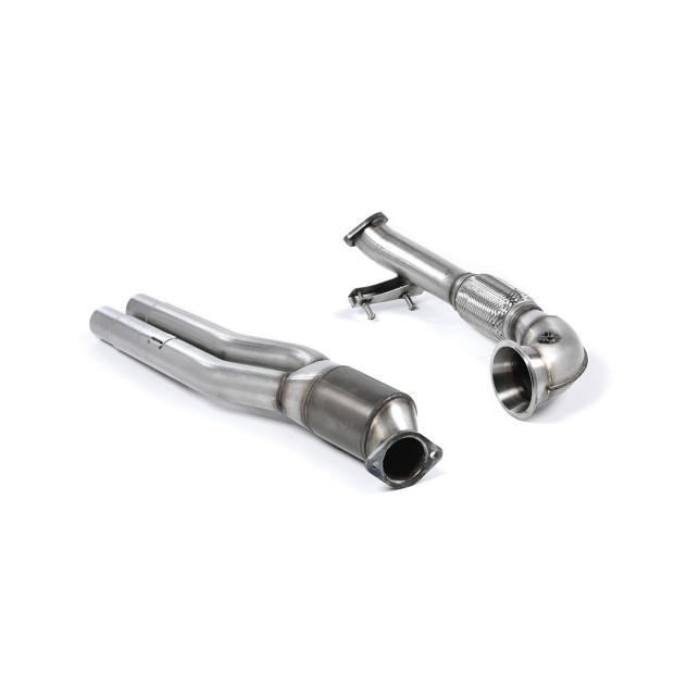 Milltek Primarni sportski katalizator visokog protoka i turbo koleno 76.20 mm — SSXAU587