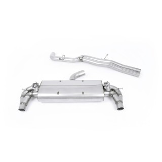 Milltek cat-back 76.20 mm — Bez rezonatora — 150 X 95mm Crni ovalni — SSXAU591