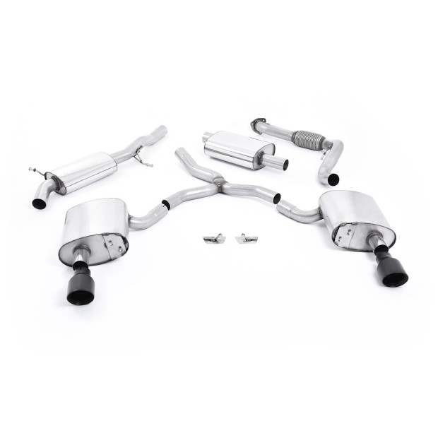 Milltek cat-back 0.00 mm — Sa rezonatorom — Dupli GT100 — SSXAU607