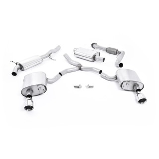 Milltek cat-back 0.00 mm — Sa rezonatorom — Dupli GT100 — SSXAU608