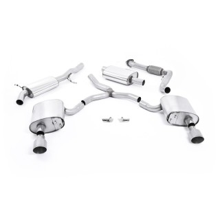 Milltek cat-back 0.00 mm — Sa rezonatorom — Dupli 100mm GT100 — SSXAU609