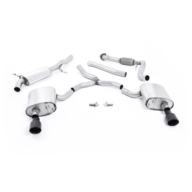 Milltek cat-back 0.00 mm — Sa rezonatorom — Dupli GT100 — SSXAU611