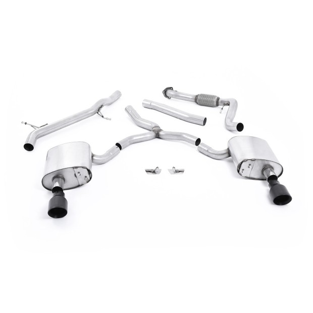 Milltek cat-back 0.00 mm — Bez rezonatora — Dupli GT100 — SSXAU615