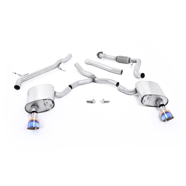 Milltek cat-back 0.00 mm — Bez rezonatora — GT-100 — SSXAU618