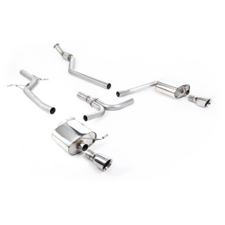 Milltek cat-back 70.00 mm — Bez rezonatora — GT100 — SSXAU626