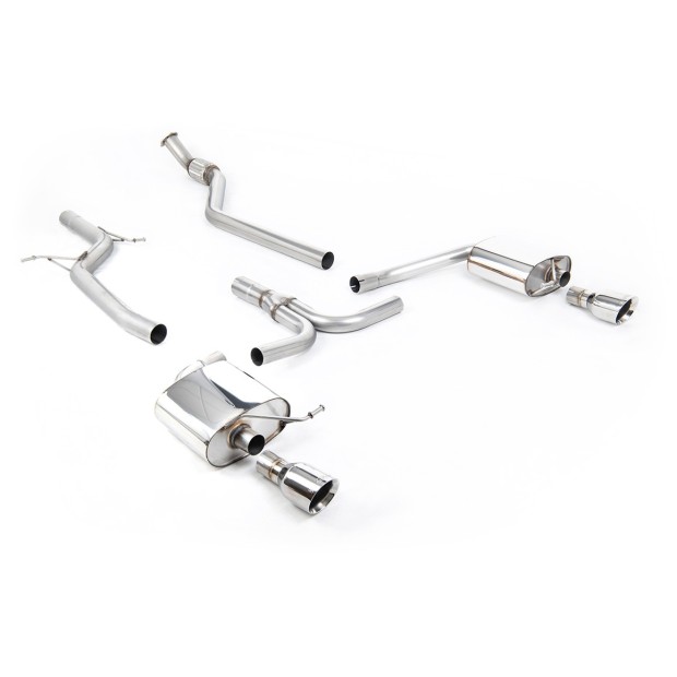 Milltek cat-back 70.00 mm — Bez rezonatora — GT100 — SSXAU626