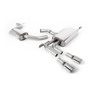 Milltek cat-back 69.85 mm — Sa rezonatorom — Dupli 80mm GT80 — SSXAU637