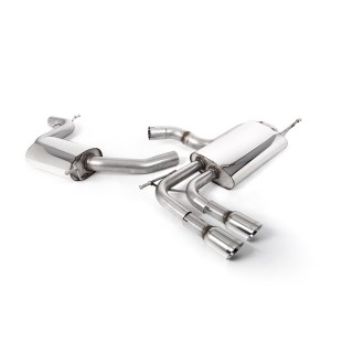 Milltek cat-back 69.85 mm — Sa rezonatorom — Dupli 80mm GT80 — SSXAU639