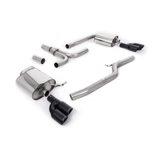 Milltek cat-back 70.00 mm — Dupli 80mm GT — SSXAU663