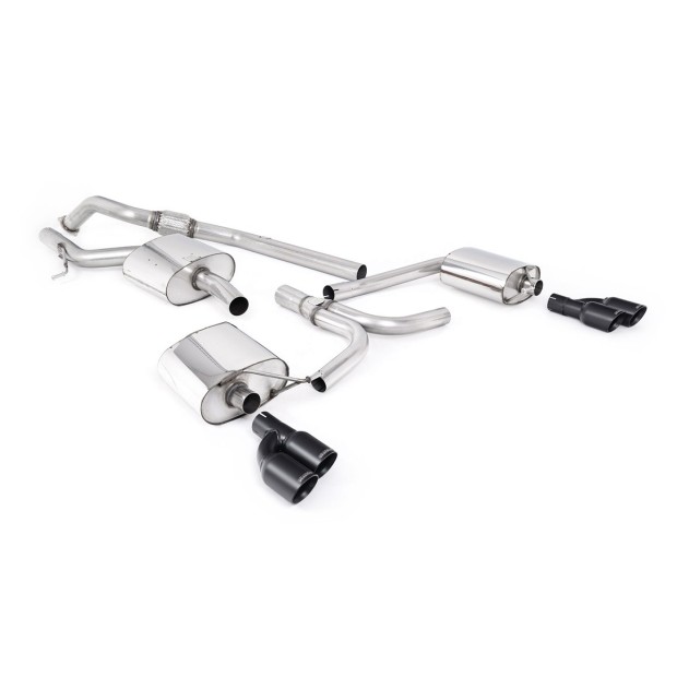 Milltek cat-back 70.00 mm — Dupli 80mm GT — SSXAU665