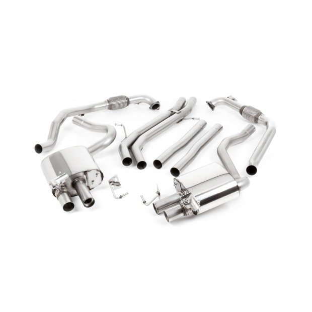 Milltek cat-back 63.50 mm — Bez rezonatora — 102 Jet — SSXAU722