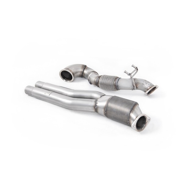 Milltek Downpipe većeg prečnika i sportski katalizator visokog protoka 76.20 mm — SSXAU726