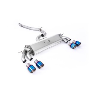 Milltek cat-back 76.20 mm — Bez rezonatora — Četvorostruki 100mm GT100 — SSXAU772