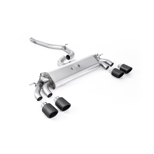 Milltek cat-back 76.20 mm — Bez rezonatora — 102 Jet — SSXAU773