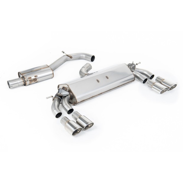 Milltek cat-back 76.20 mm — Sa rezonatorom — 104x80mm ovalni — SSXAU781