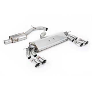 Milltek cat-back 76.20 mm — Sa rezonatorom — Četvorostruki 100mm GT100 — SSXAU784