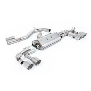 Milltek OPF-back 80 mm — S3 8Y Sportback — bez rezonatora — titanijum