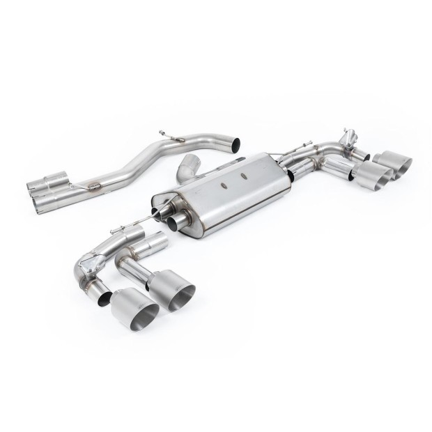 Milltek OPF-back 80 mm — S3 8Y Sportback — bez rezonatora — titanijum