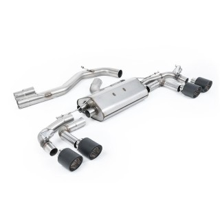 Milltek OPF-back 80 mm — S3 8Y Sportback — bez rezonatora — karbon