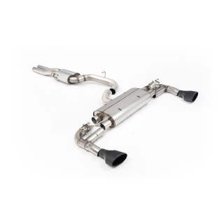 Milltek cat-back 80.00 mm — Sa rezonatorom — 150 X 95mm Crni ovalni — SSXAU968