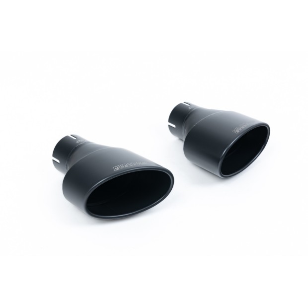 Milltek cat-back 80.00 mm — Bez rezonatora — 150 X 95mm Crni ovalni — SSXAU971
