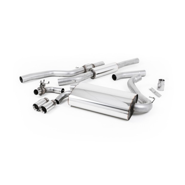 Milltek cat-back 76.20 mm — Sa rezonatorom — Dupli 76.2mm GT76 — SSXBM1000