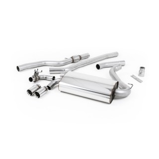 Milltek cat-back 76.20 mm — Bez rezonatora — Dupli 76.2mm GT76 — SSXBM1002