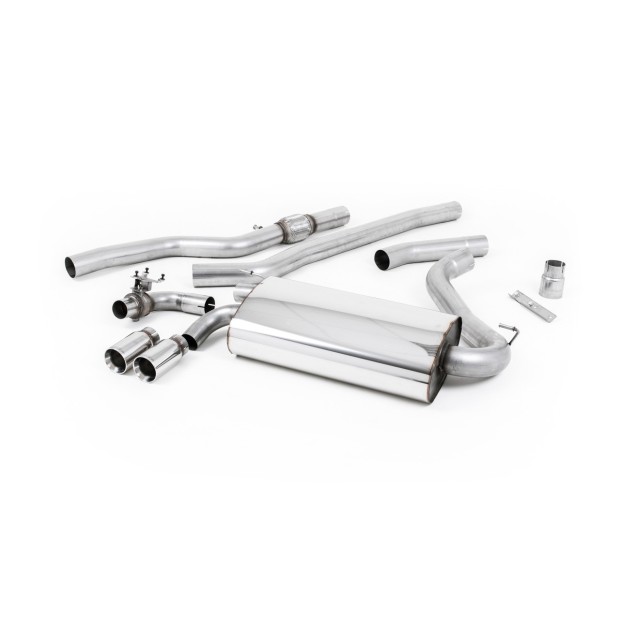 Milltek cat-back 76.20 mm — Bez rezonatora — Dupli 76.2mm GT76 — SSXBM1002