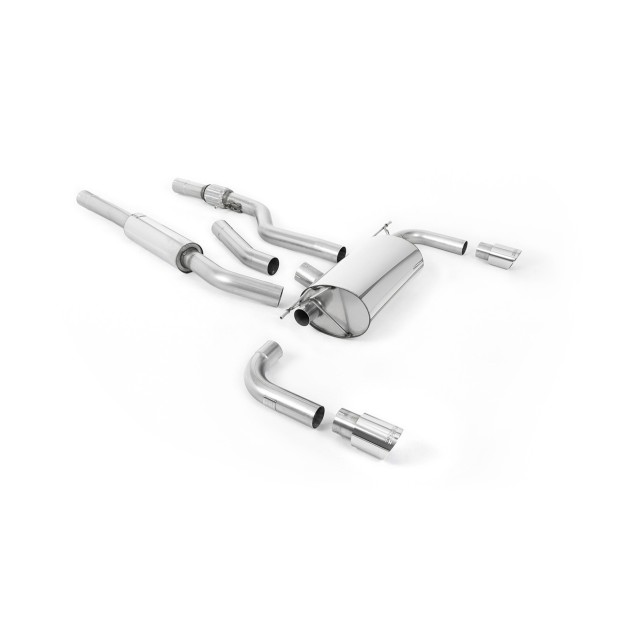 Milltek cat-back 76.20 mm — Sa rezonatorom — Dupli 90mm GT90 — SSXBM1012