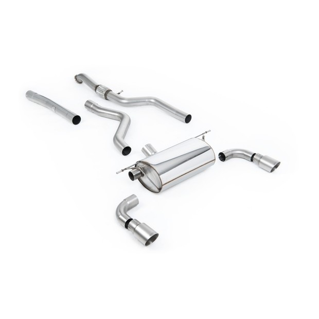 Milltek cat-back 76.20 mm — Dupli 90mm GT90 — SSXBM1024